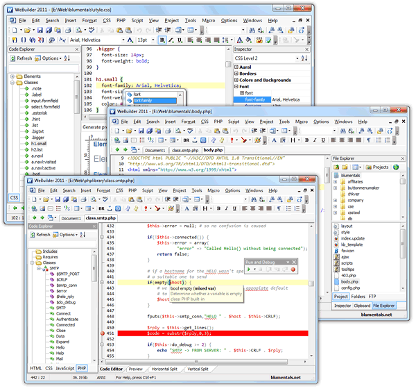 WeBuilder 2010 Screenshot